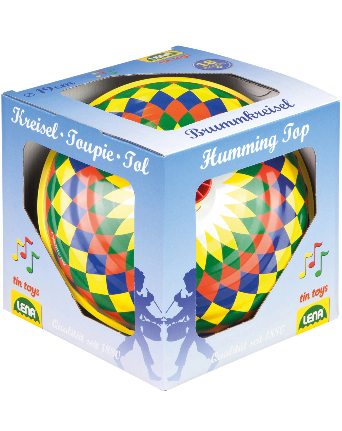 Brummkreisel MULTICOLOR (Ø19cm) aus Blech