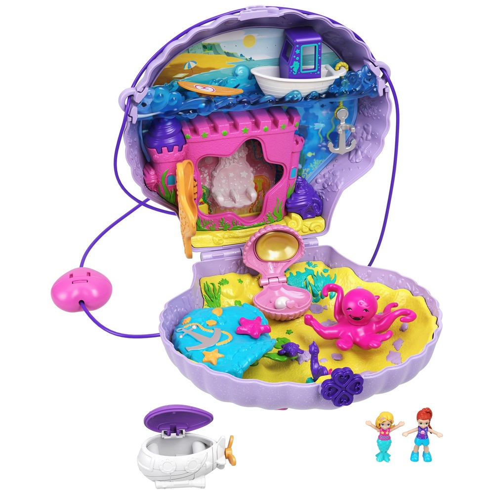 Polly Pocket Große tragbare Muscheltasche