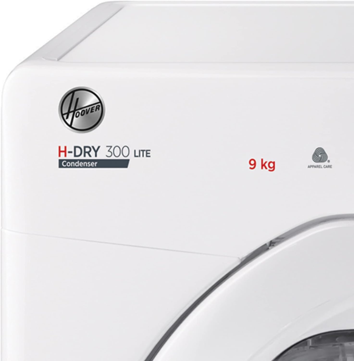 Hoover H-DRY 300 Lite Kondenstrockner / 9 kg/Smarte Bedienung mit NFC-Technologie/AquaVision-Kondenswasserbehälter/Weiß/Modell: HLE C9DE-84
