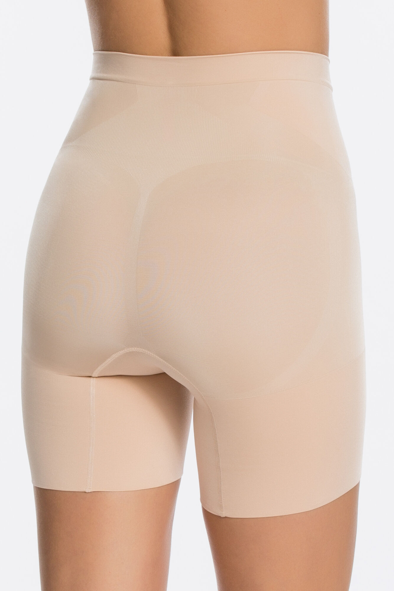 Shorts modeladores invisíveis Spanx com cós cor da pele - cor nude
