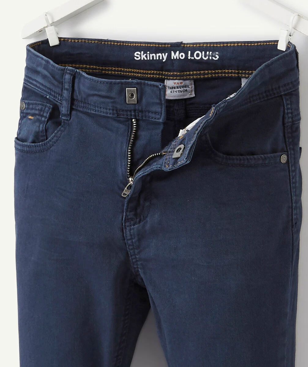 LOUIS LE PANTALON SKINNY BLEU TAILLE +