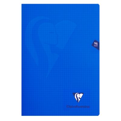 Clairefontaine Mimesys - Cahier polypro A4 (21x29,7 cm) - 96 pages - petits carreaux (5x5 mm) - disponible dans différentes couleurs