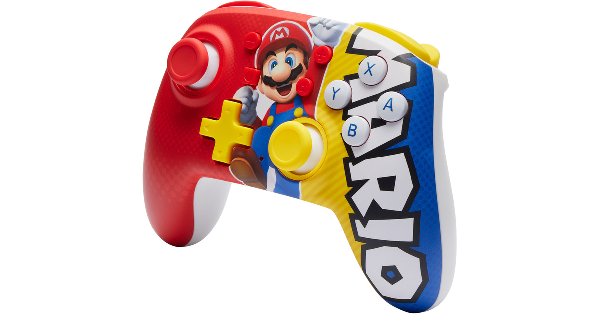 PowerASwitch WS Nano Mario Victory gamepad  (Rood/geel)