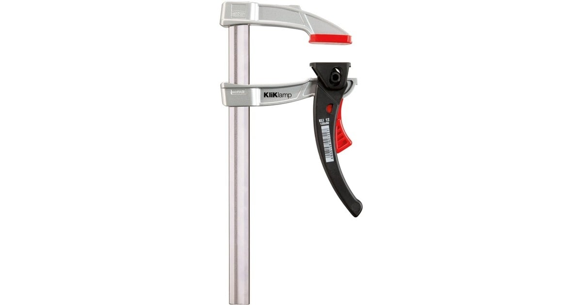 BESSEYSnelspanklem KliKlamp KLI25 lijmklem  (Zilver/zwart)