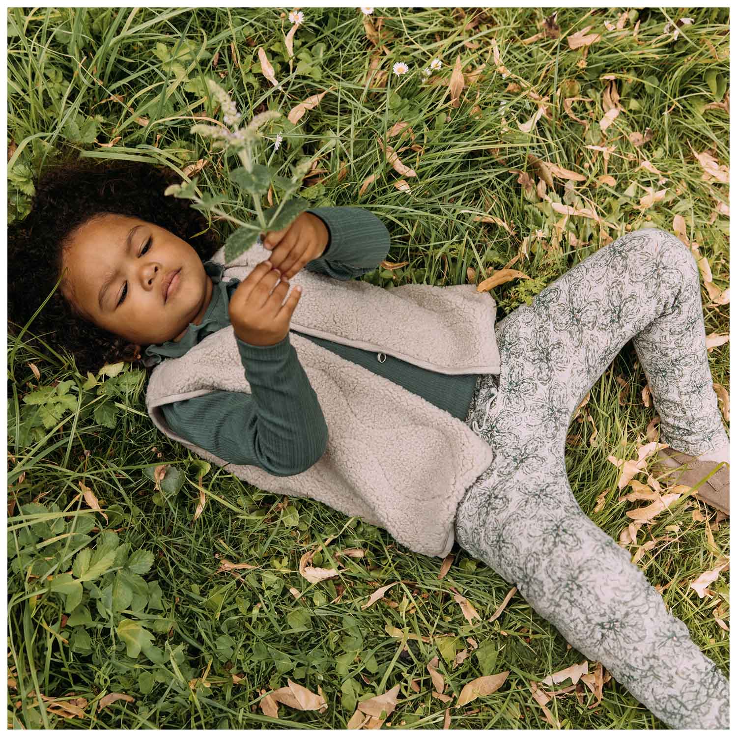 Sweet Petit peuter legging Mila  all over print beige