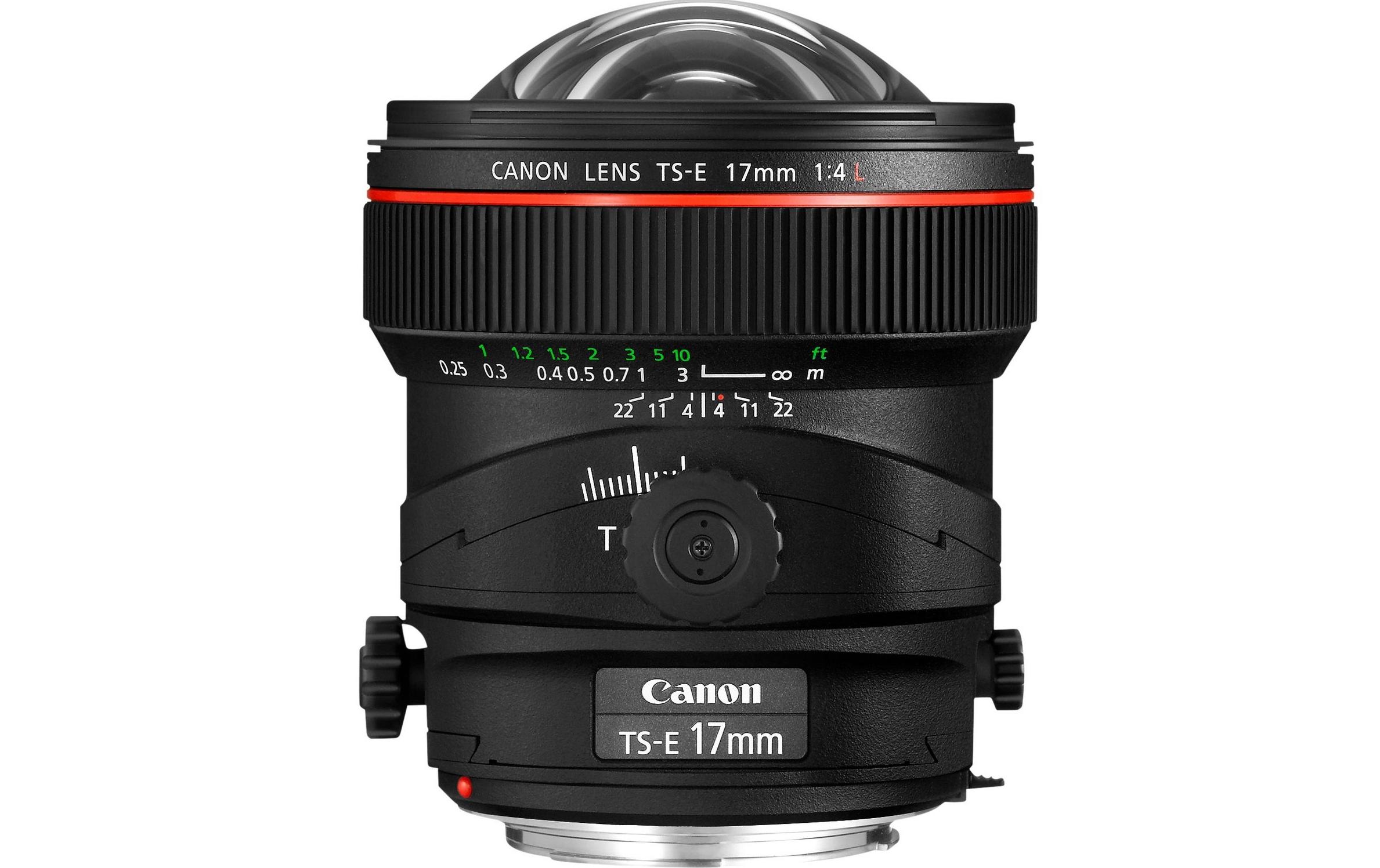 Festbrennweite TS-E 17mm F/4L – Canon EF<br>Festbrennweite mit minimierter Bildverzeichnung und exzellenter Abbildungsleistung
