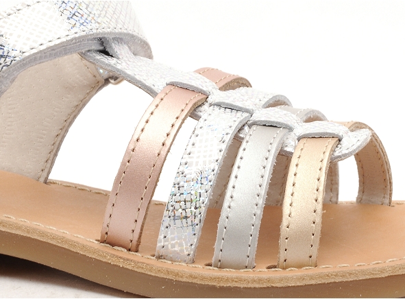 Bopy nu pieds enfant elbossa argent