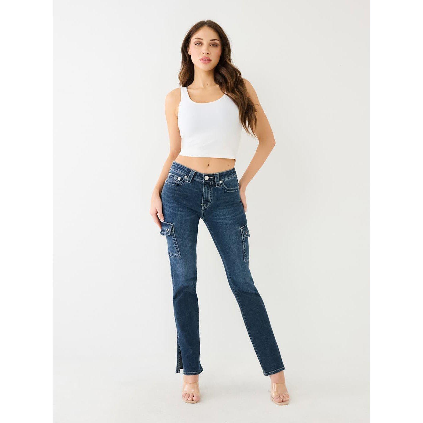 True Religion TL Cargo Jeans Womens