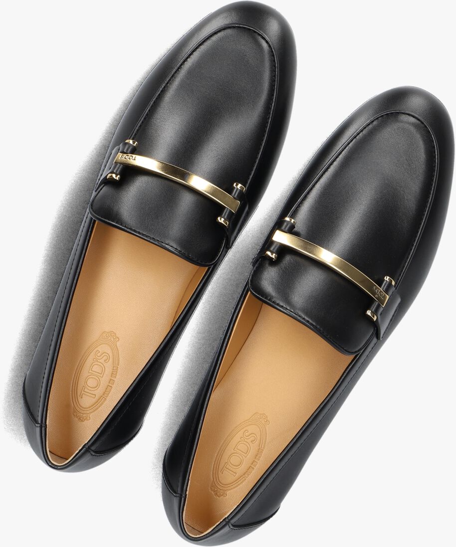 zwarte tod's loafers barretta attacchi