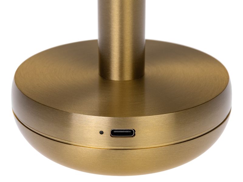 COCON USB-Tischleuchte Pilz, Gold Portable LED-Leuchte