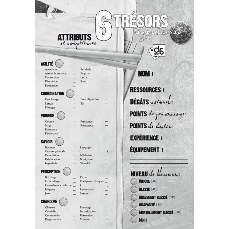 6 tresors legendaires