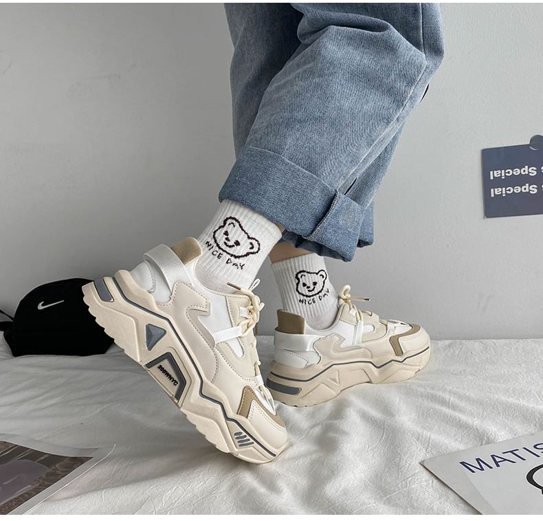 telijimi - Veterschoenen met platform