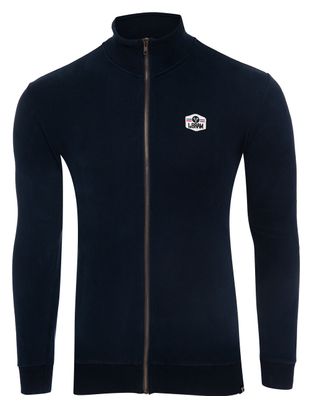 Sweatshirt LeBram Ecusson Zippé Bleu Foncé