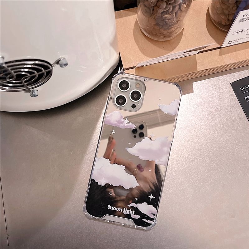 Fonekase - Cloud Mirrored Phone Case - iPhone 13 Pro Max / 13 Pro / 13 / 13 mini / 12 Pro Max / 12 Pro / 12 / 12 mini / 11 Pro Max / 11 Pro / 11 / SE / XS Max / XS / XR / X / SE 2 / 8 / 8 Plus / 7 / 7 Plus