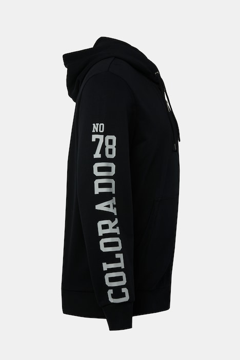 John F. Gee Hoodiejacke, Ärmelprint, Kängurutasche, bis 8 XL