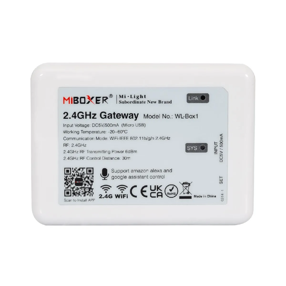 Ledkia MiBoxer Gateway WL-box1 - Blanc