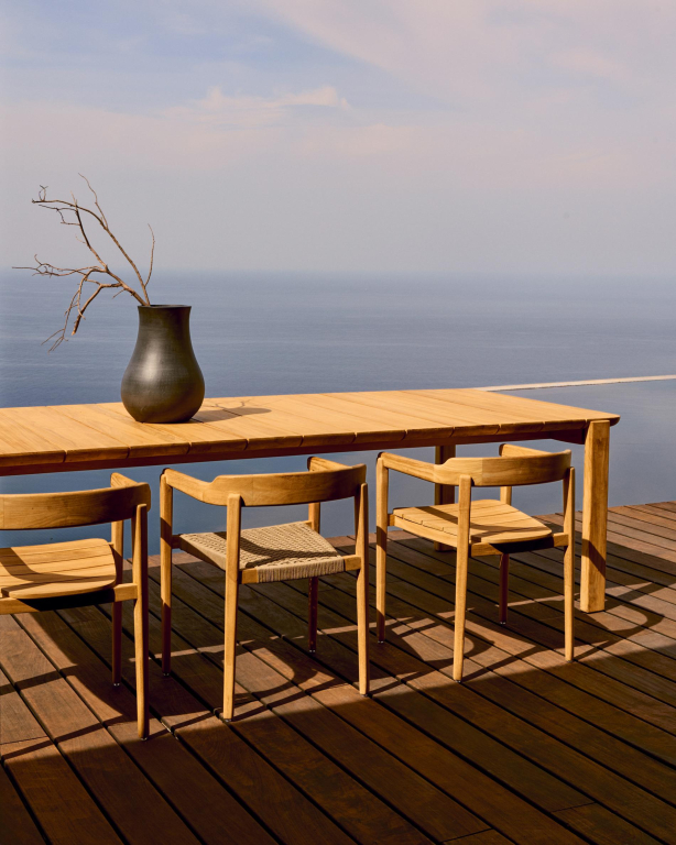 Kave Home Icaro tuintafel 280x112 teak