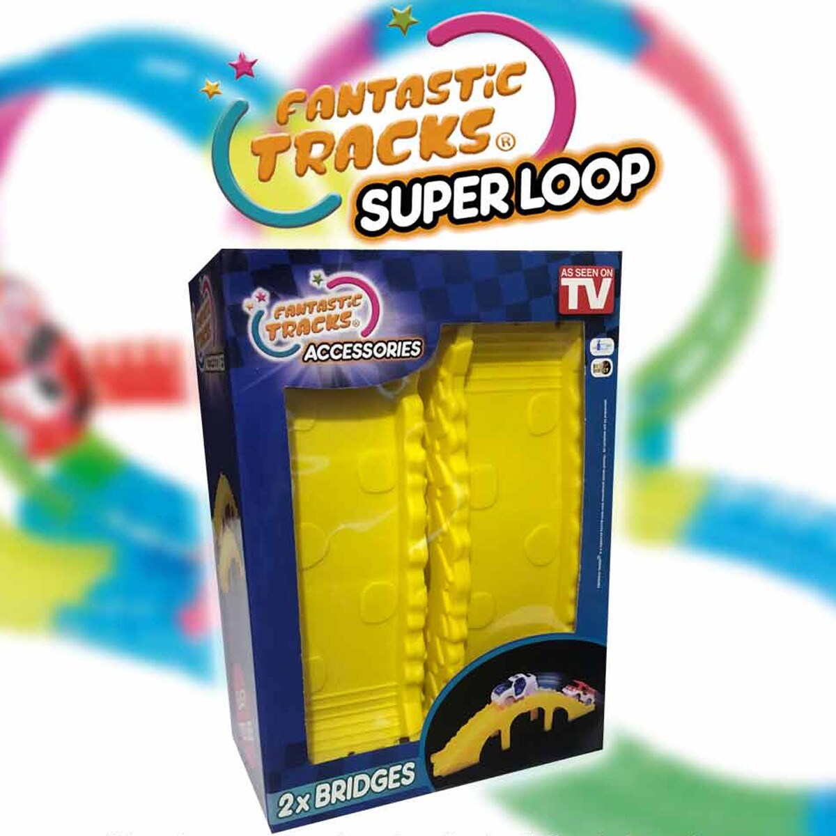Fantastic Tracks® Autorennbahn Rennstrecke 354 Teile Fantastic Tracks Loop Set