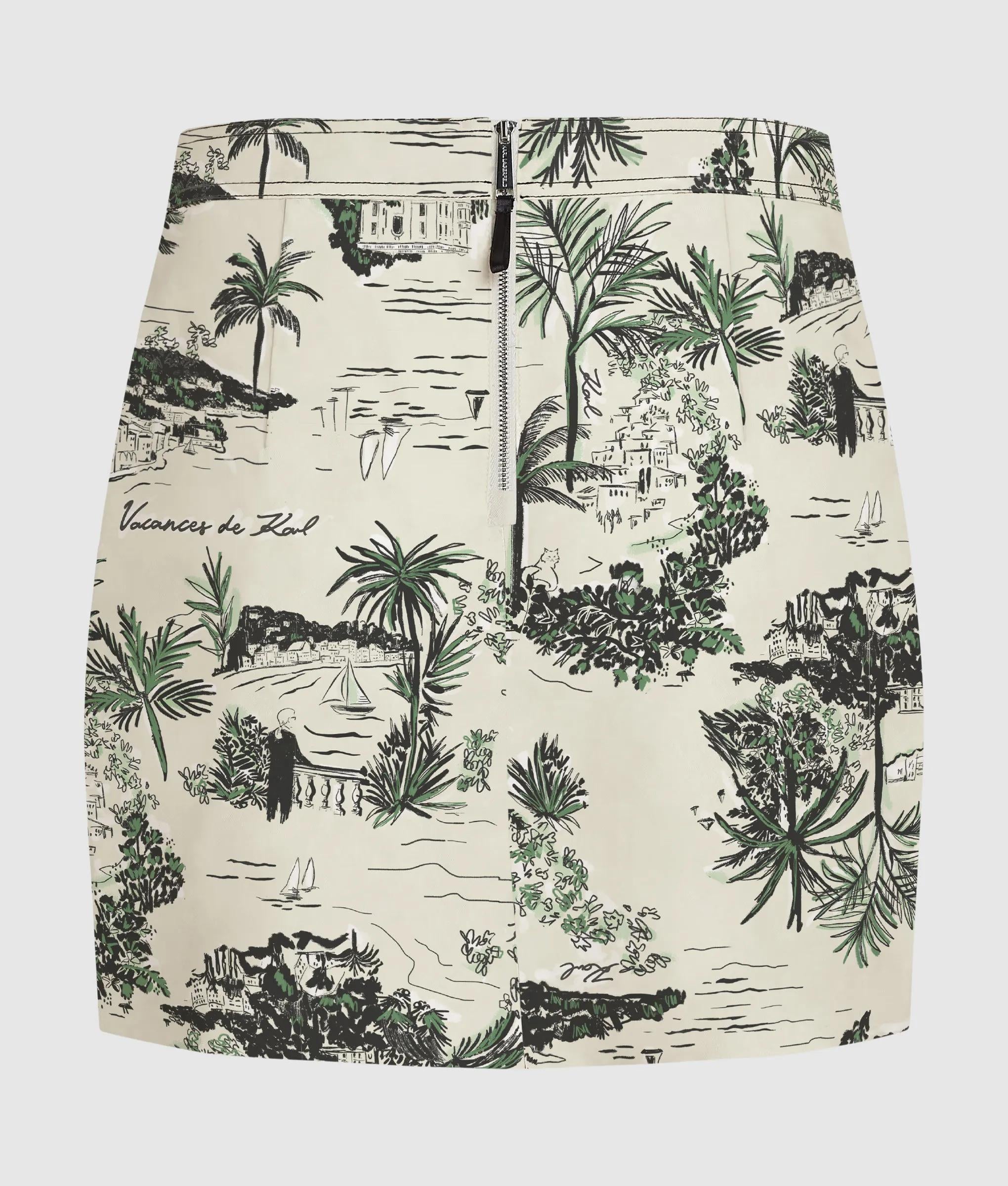 Mini met all-overprint rok