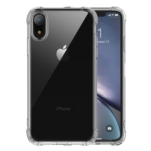 iPhone Xr Gummi Case Hülle Air Cushion Fallschutz - Transparent