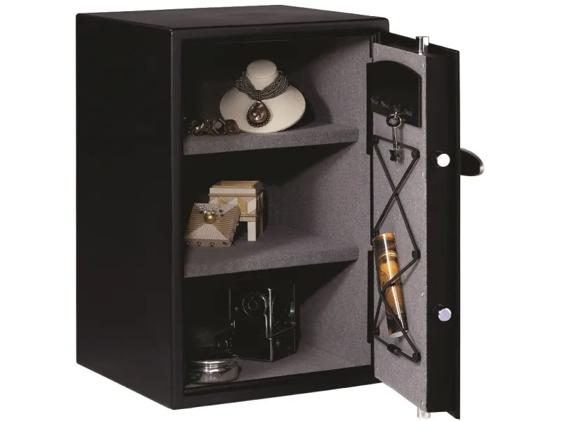 MASTER LOCK Stort digitalt sikkerhedsskab - fritstående - sort - kode - elektronisk - nøgle - 61,7 l - stål - 2 hylder (T6-331ML)