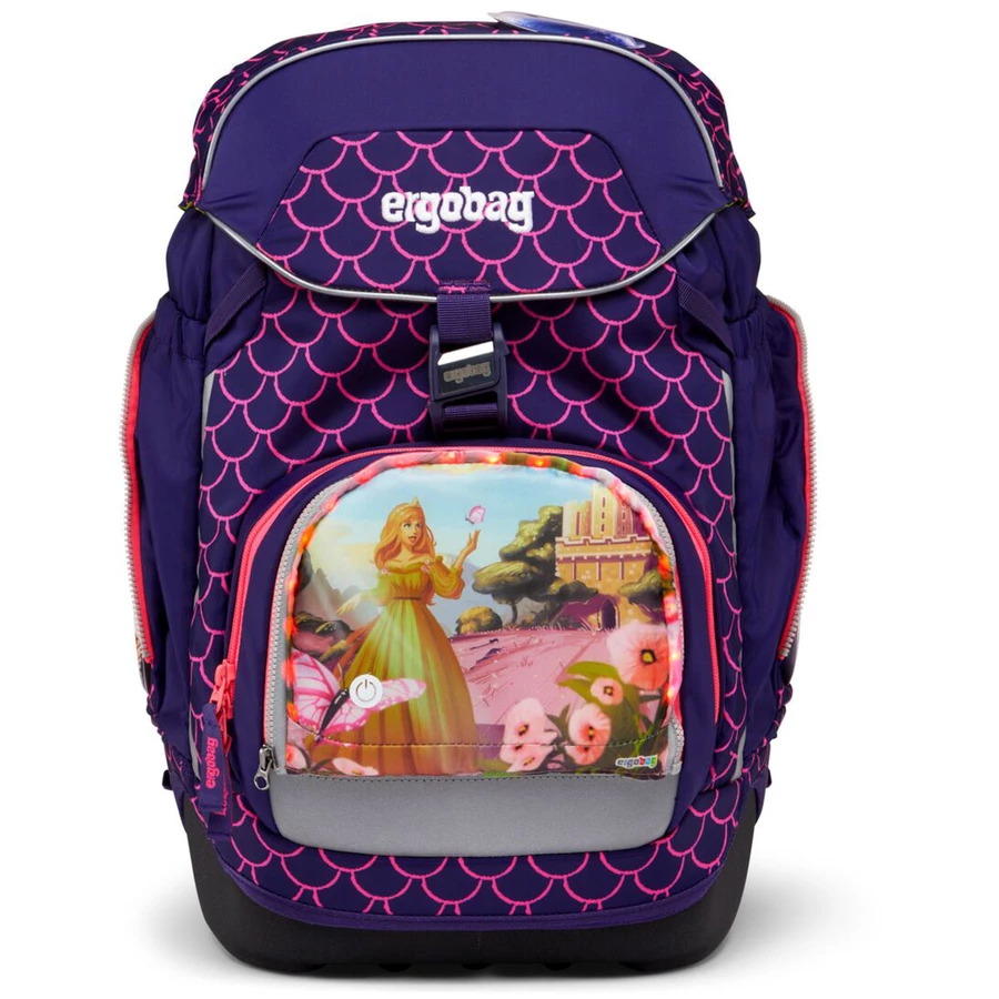 Ergobag Zubehör Pack  Cubo light Zippies LED - Zip Fronttasche Prinzessin