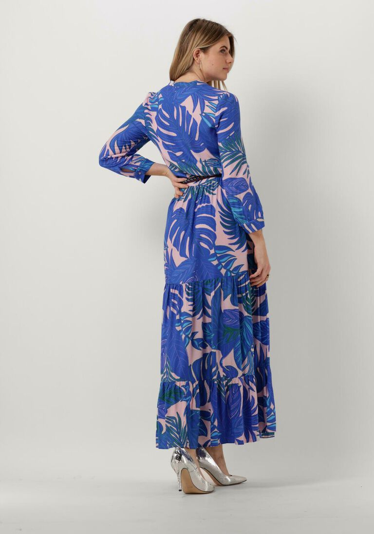 LOLLYS LAUNDRY blauwe lollys laundry maxi jurk nee dress