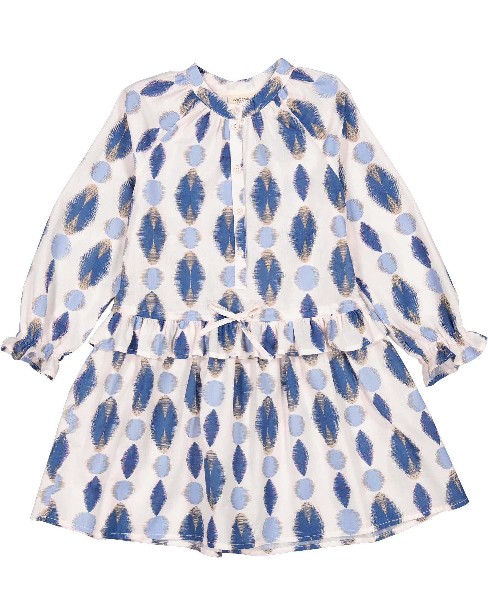 Langarm-Kleid DOELLE in ikat print glacier