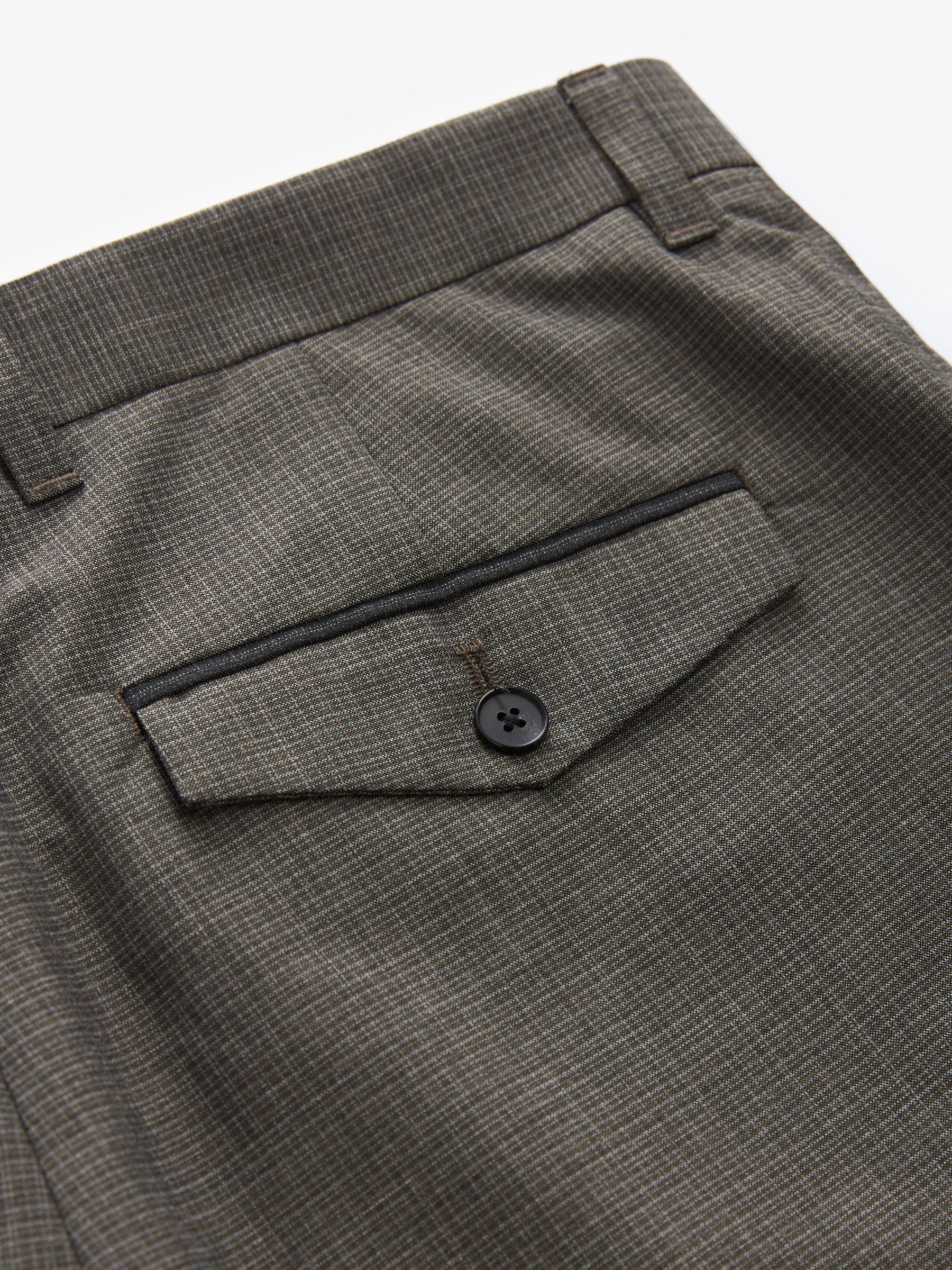 Neutraal - Normale Pasvorm - Modieuze broek met textuur