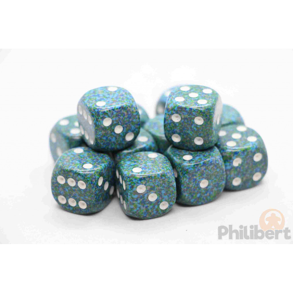 Set de 12 Dés 6 Faces Speckled