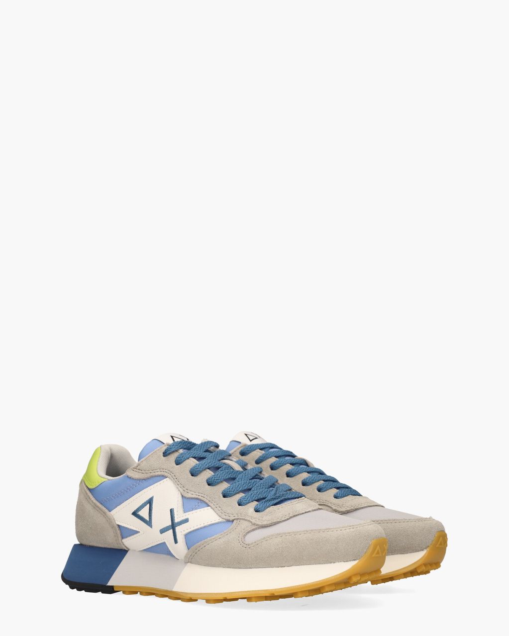 SUN68 Jaki 2.0 Bicolor Grijs/Blauw Herensneakers