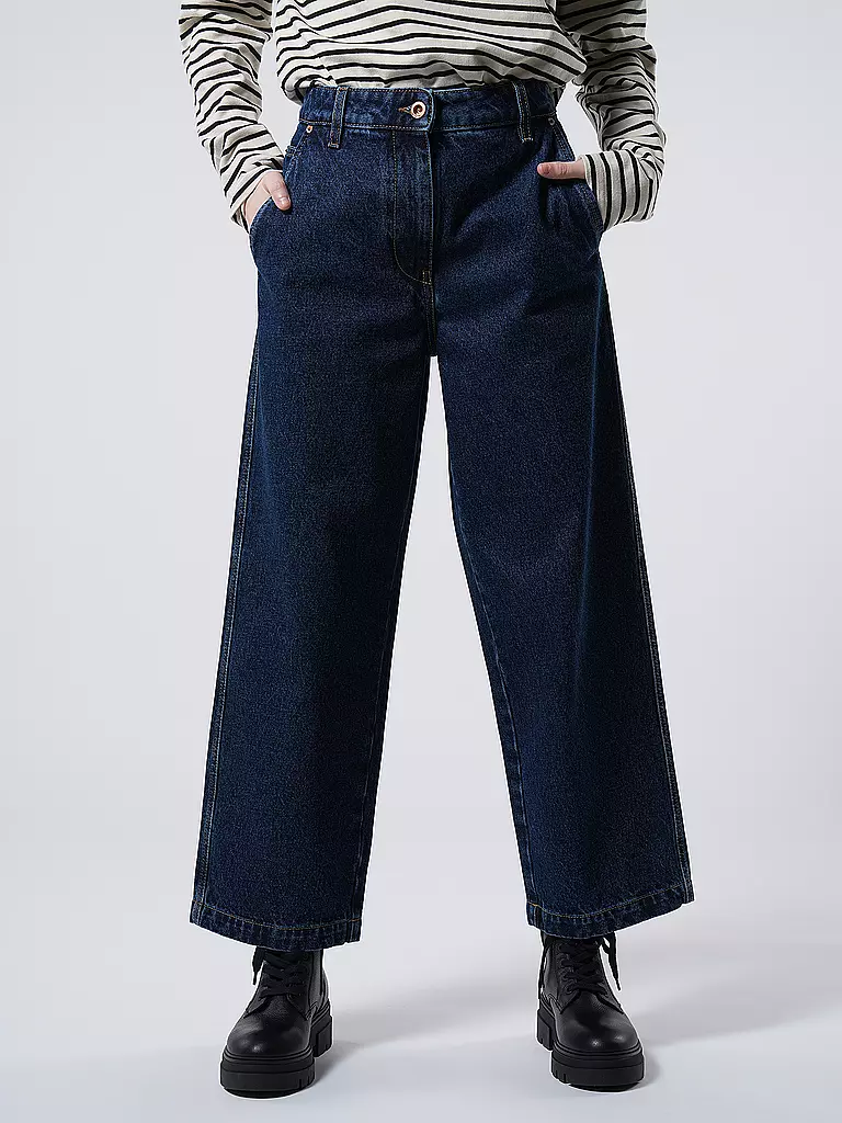 ASPESI Jeans Wide Fit dunkelblau