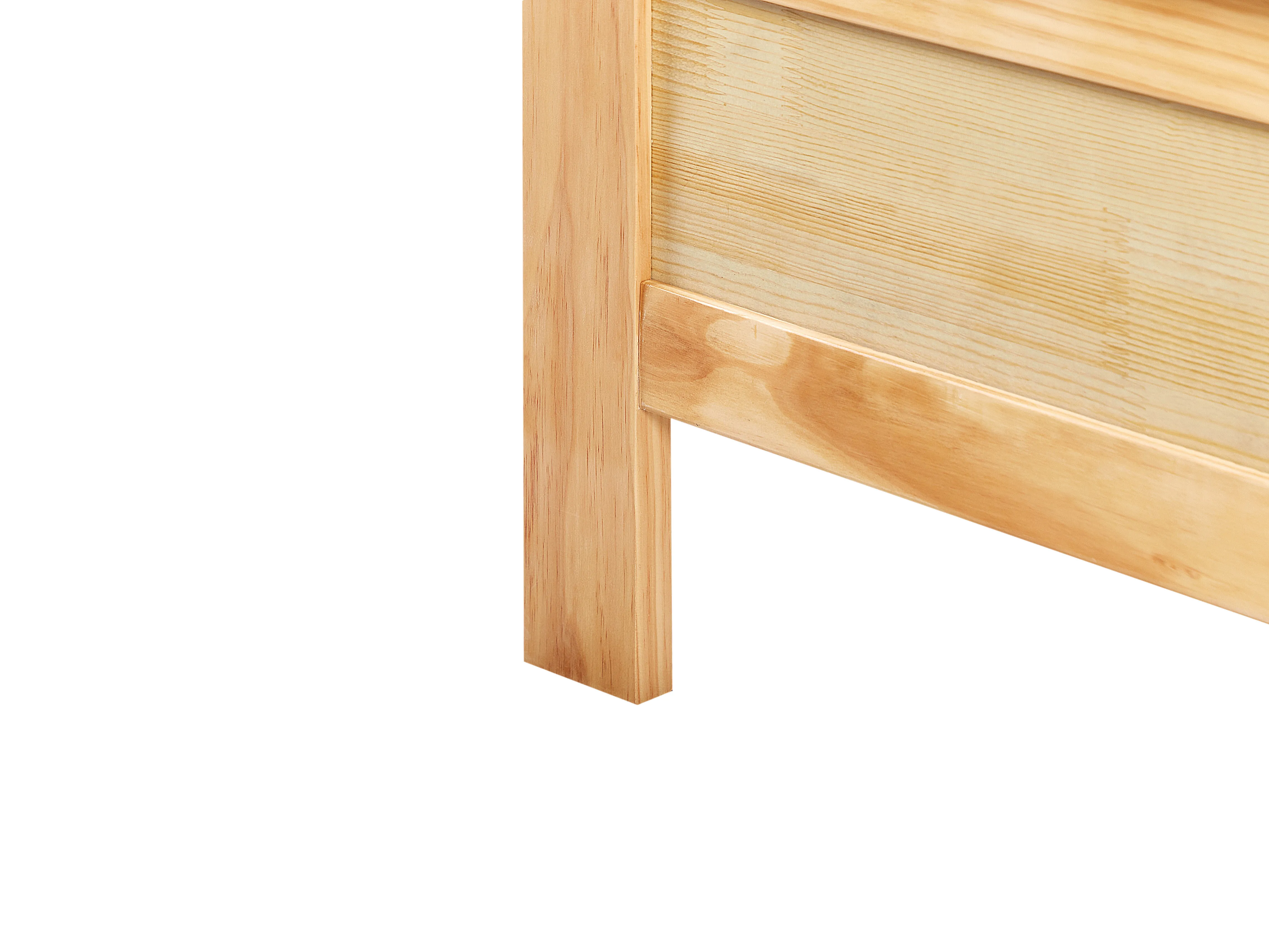 Bed Dennenhout MAYENNE 180 x 200 cm Lichtbruin