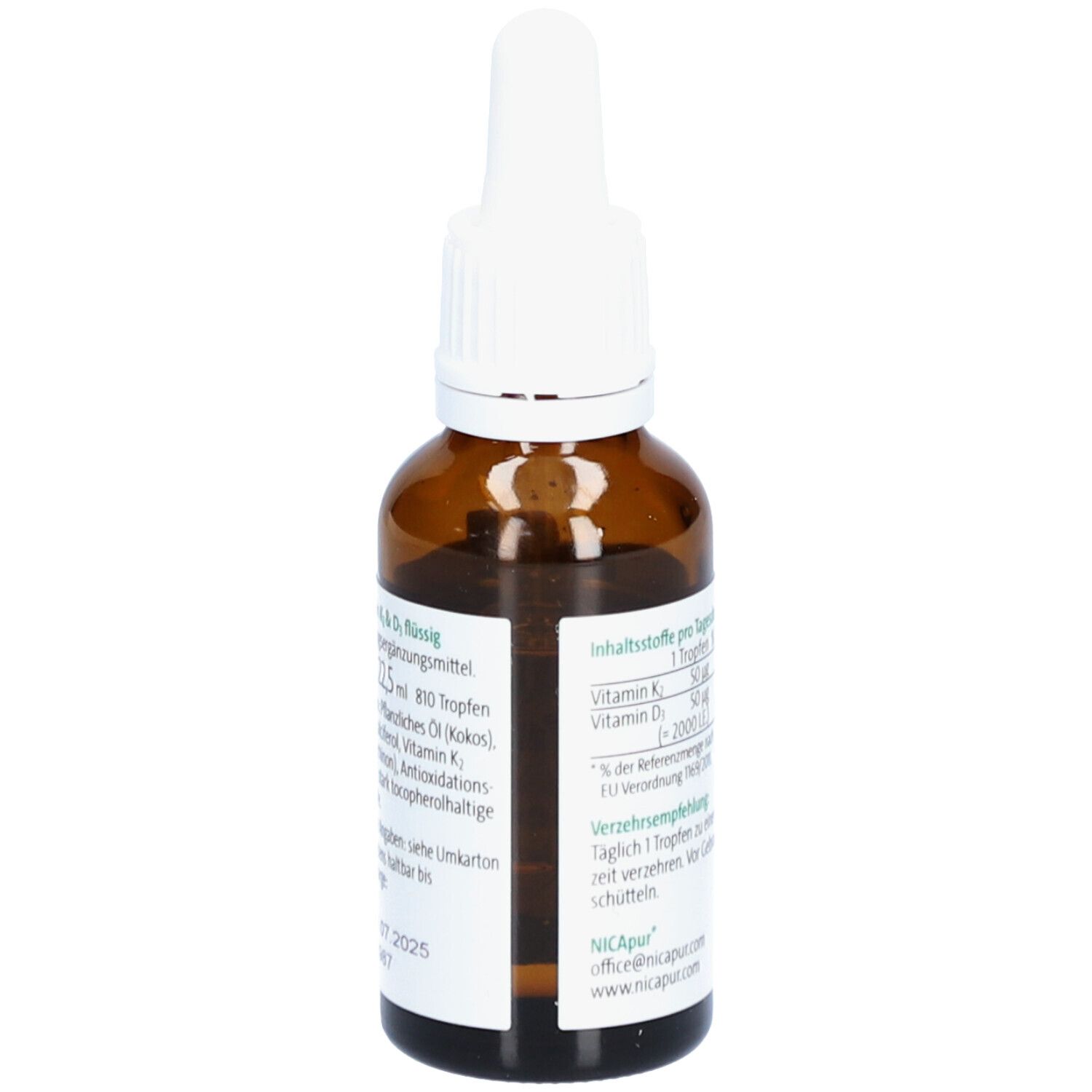NICApur Vitamin K2 & D3 flüssig