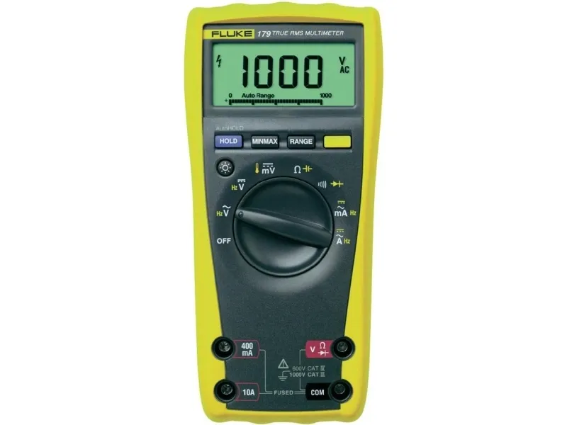 Fluke 179 True RMS, 9V, 9 V, 90 mm, 43 mm, 185 mm, 420 g