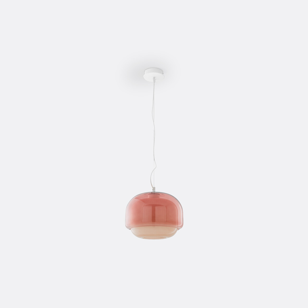 LA REDOUTE INTERIEURS<br>Luminária pendente de vidro colorido Ø30,5 cm, Kinoko