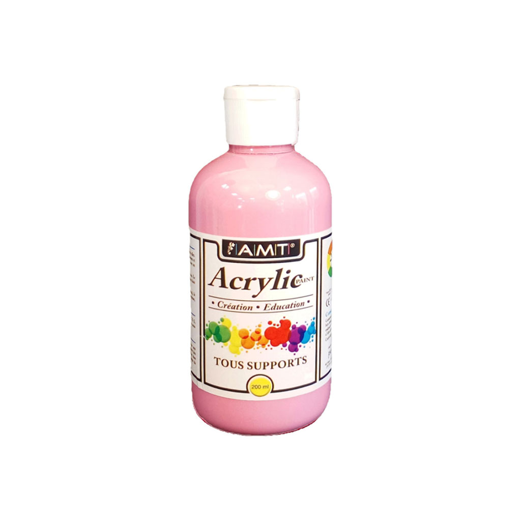 Peinture acrylique rose princesse 200ml