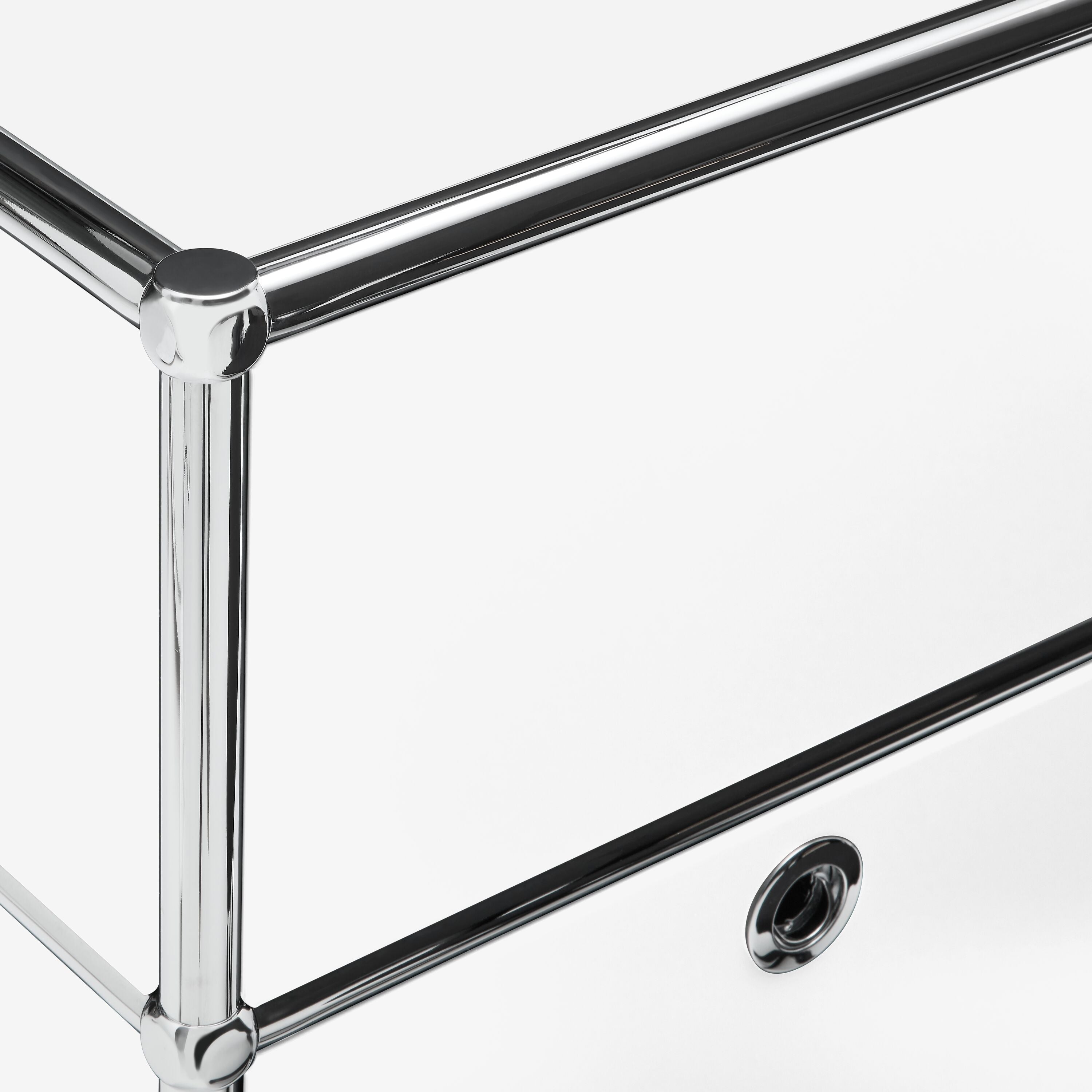 FLEXCUBE Schreibtisch - Weiss / B: 152.0 cm x T: 40.0 cm x H: 100.0 cm