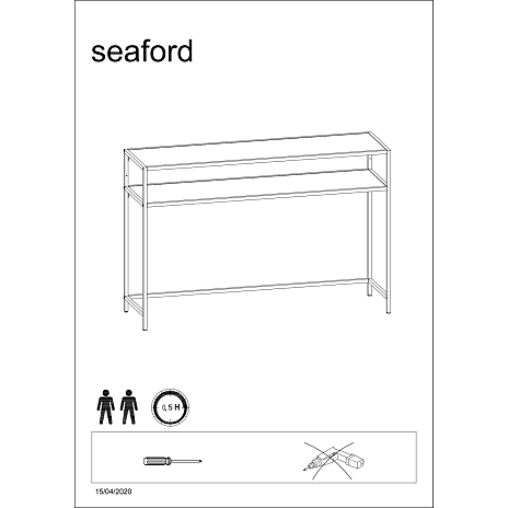Seaford konsolbord - sort