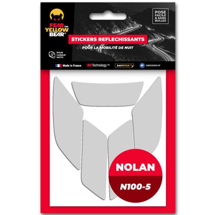 Stickers Réfléchissants Fear The Yellow Bear REPLICA NOLAN 100 5 - Blanc