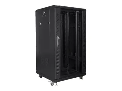 Lanberg - Rack kabinet - sort, RAL 9004 - 22U - 19