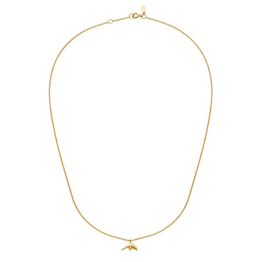 Maanesten Tide Halskæde, 18 Ct Gold Plated, 45,5 1,5 cm