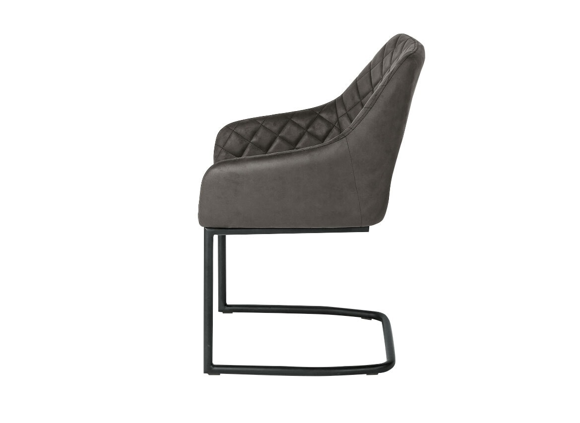 Stuhl Antonia Anthrazit/schwarz 53x85x59 cm