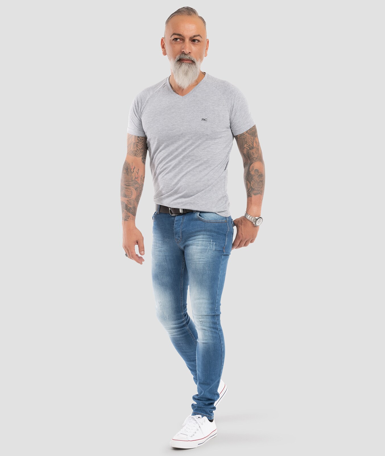 Rock Creek Jeans Slim Fit Hellblau