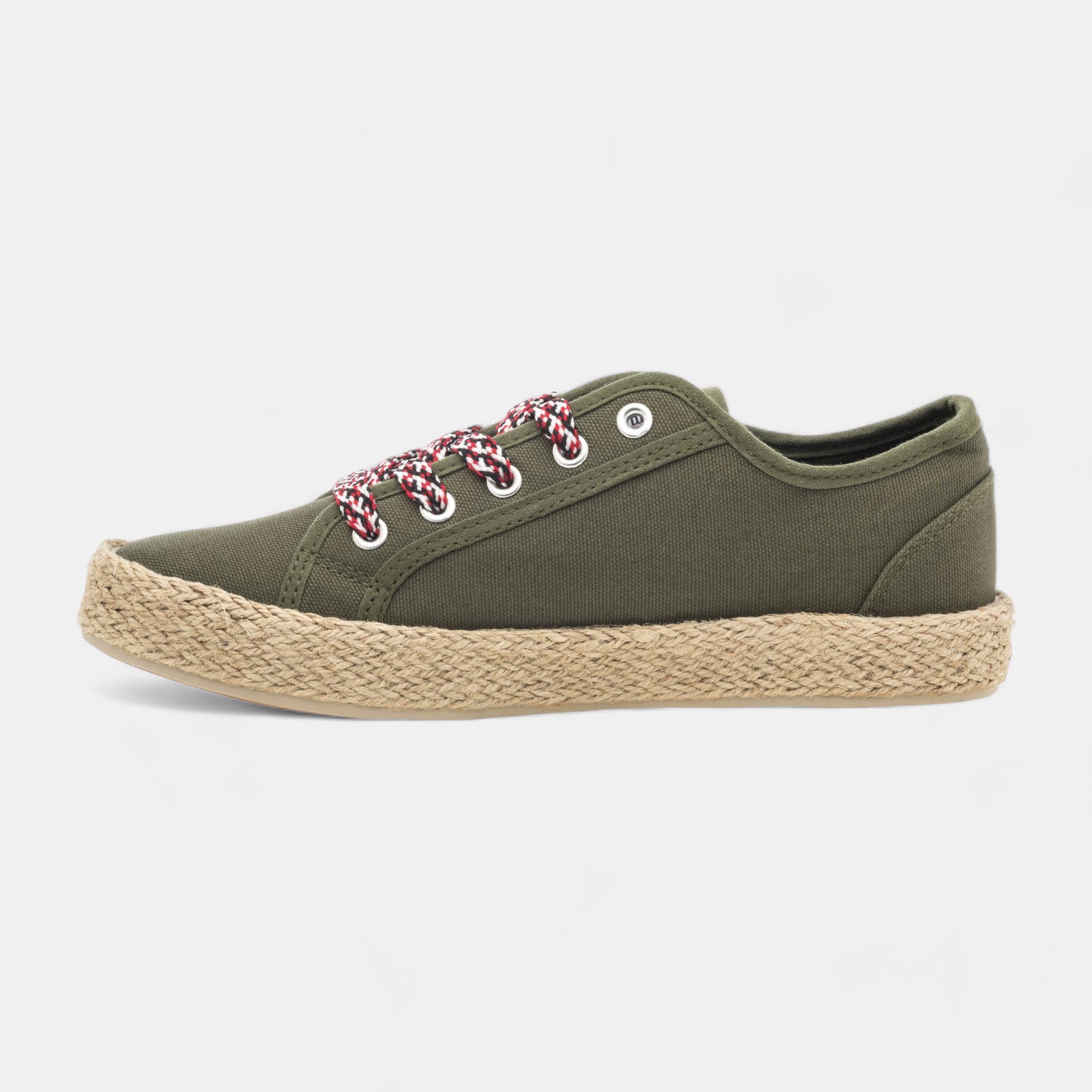 Baskets en toile Femme kaki