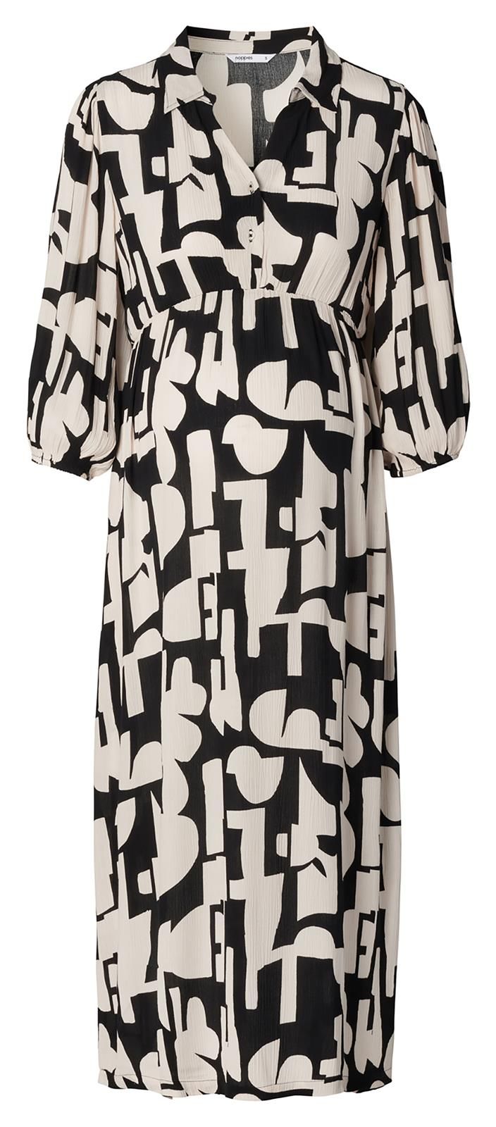 Noppies Maternity Jurk met voedingsfunctie Lieksa - Monochrome All Over Print