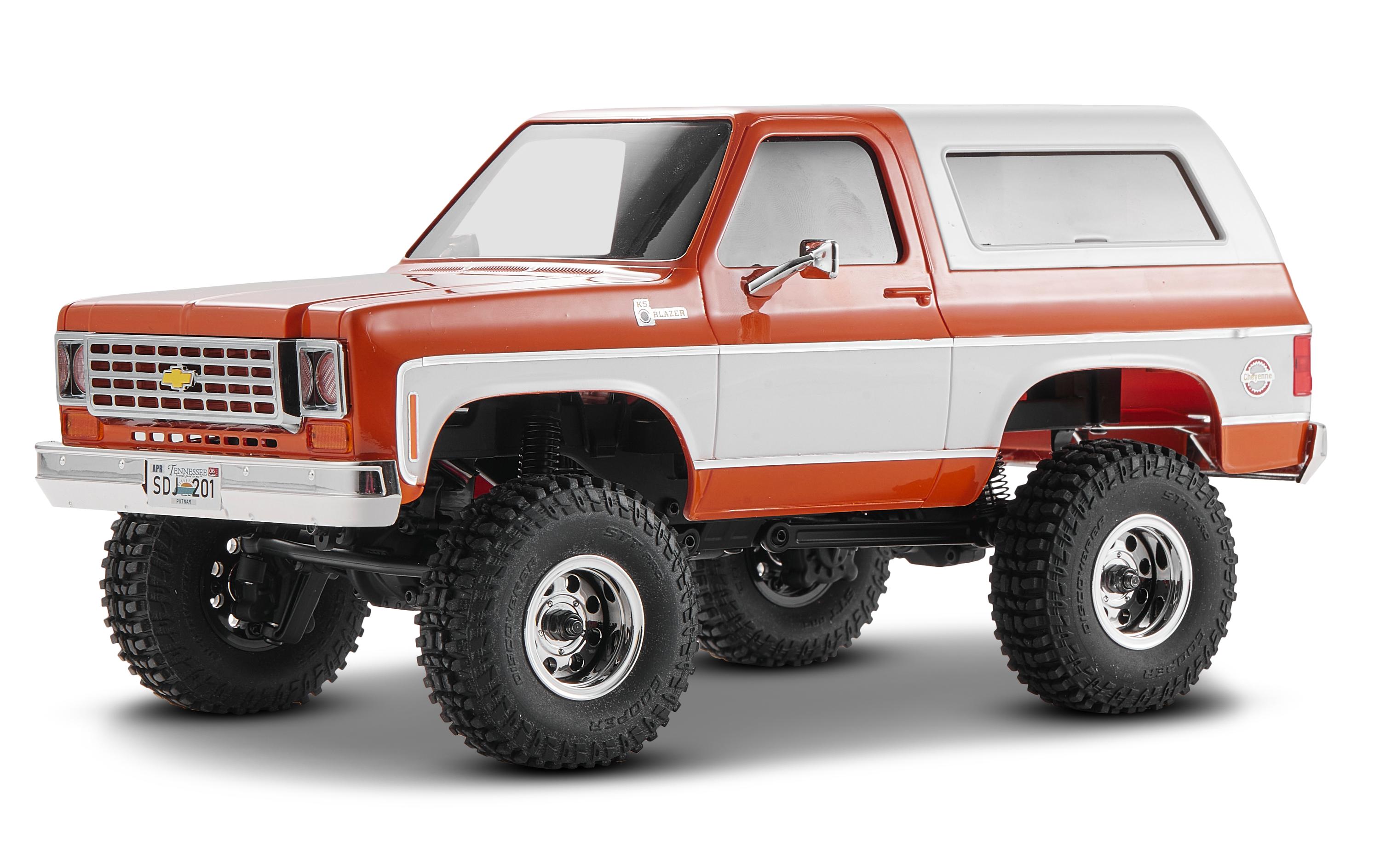 Scale Crawler Chervolet K5 Blazer, Orange, RTR, 1:24<br>FCX24 Mini Rock Crawler mit detaillierter Chevy Blazer Karosserie und 2-Gang Getriebe