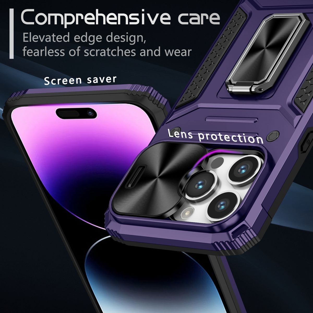 Hülle für Apple iPhone 15 Pro Schutz Handy Case Cover Kamera Tasche Etuis Bumper