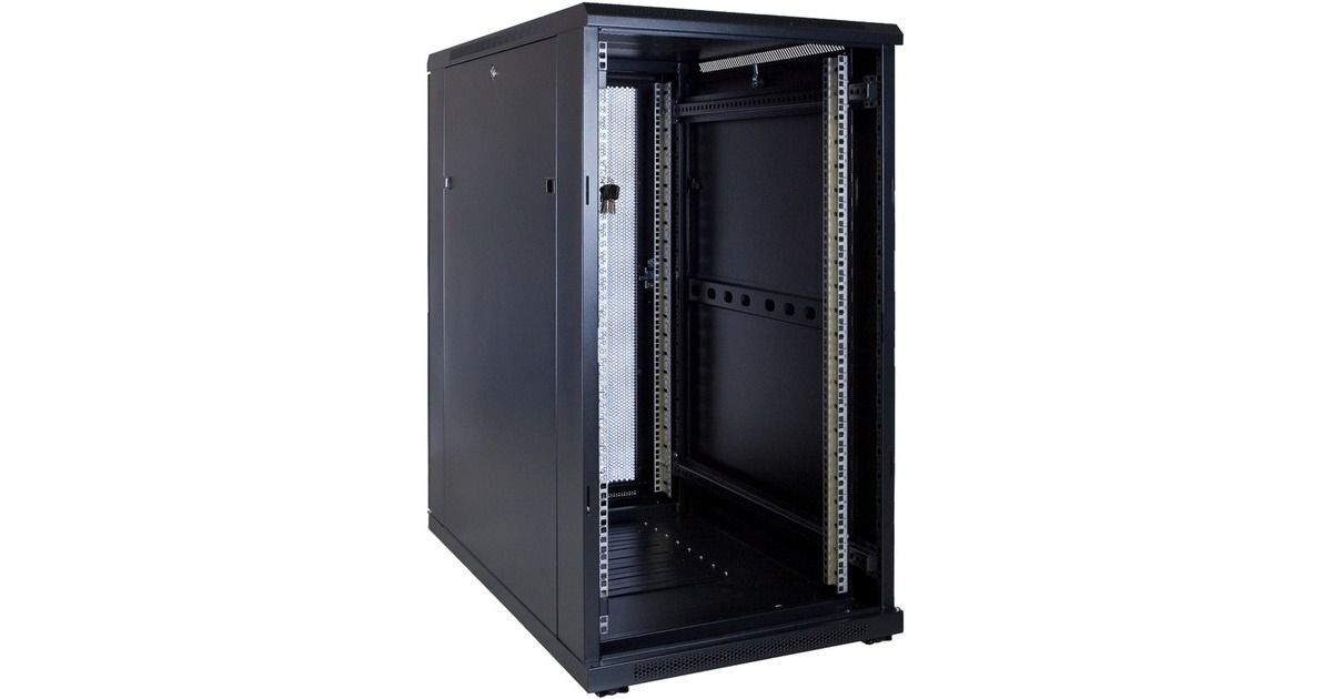 DSI22U serverkast met geperforeerde deur - DS6022PP server rack  (Zwart, 600 x 1000 x 1200mm)