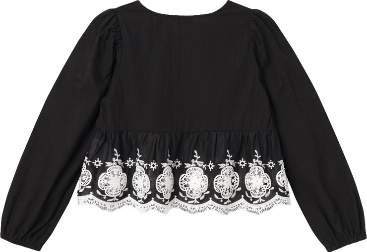 Name It NKFOREANA LS SHORT BLOUSE Blå